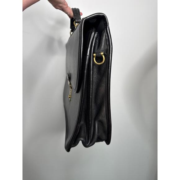 Vintage Coach 5353 Black Leather Metropolitan Briefcase Made in USA - Picture 15 of 16